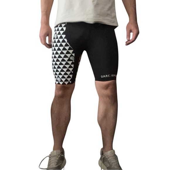 Darc Sport Men’s 9” Mana Spandex Shorts Size Small New Black - Picture 1 of 9